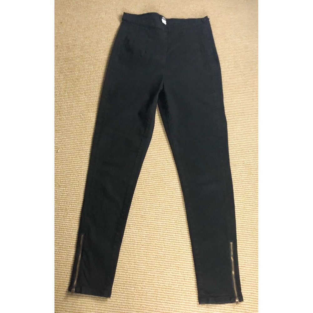 BDG Jeans Womens‎ Size 2 Skinny High Rise Ankle Zipper Black Cotton Pants Ladies